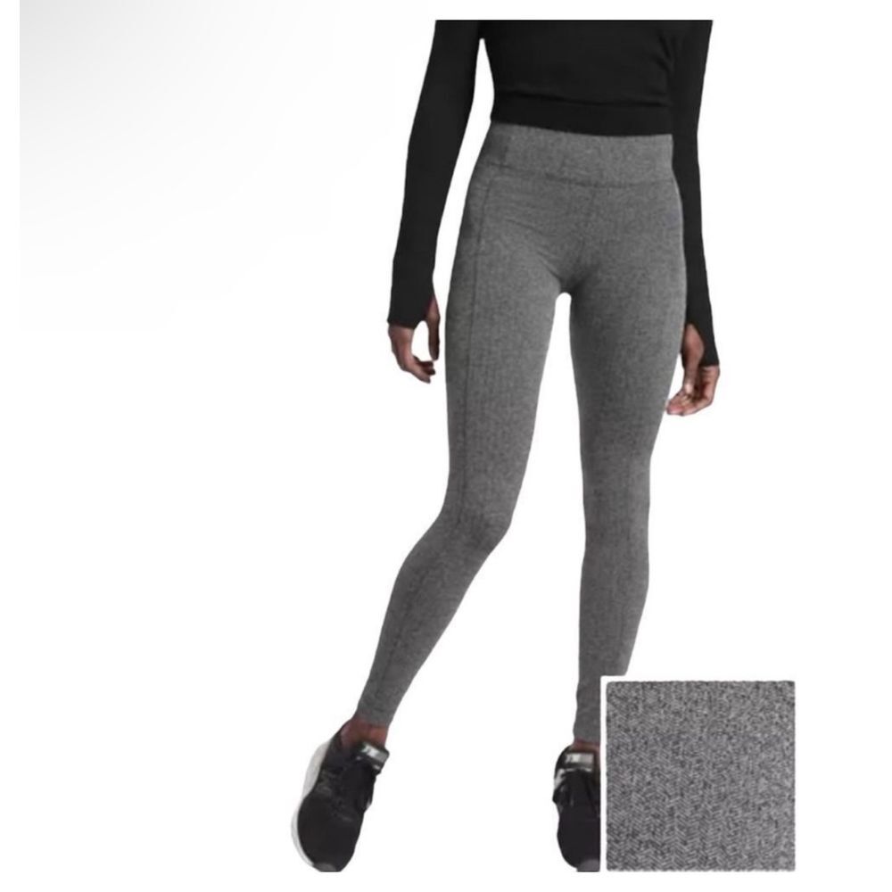Athleta Metro Herringbone Tweed Legging Size Small‎ Pockets
